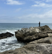 A man fishing